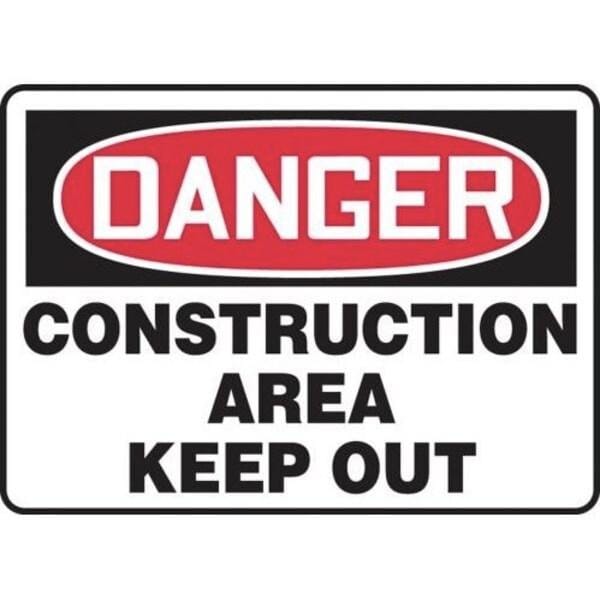 Accuform OSHA DANGER SAFETY SIGN CONSTRUCTIO MCRT011XT MCRT011XT - main